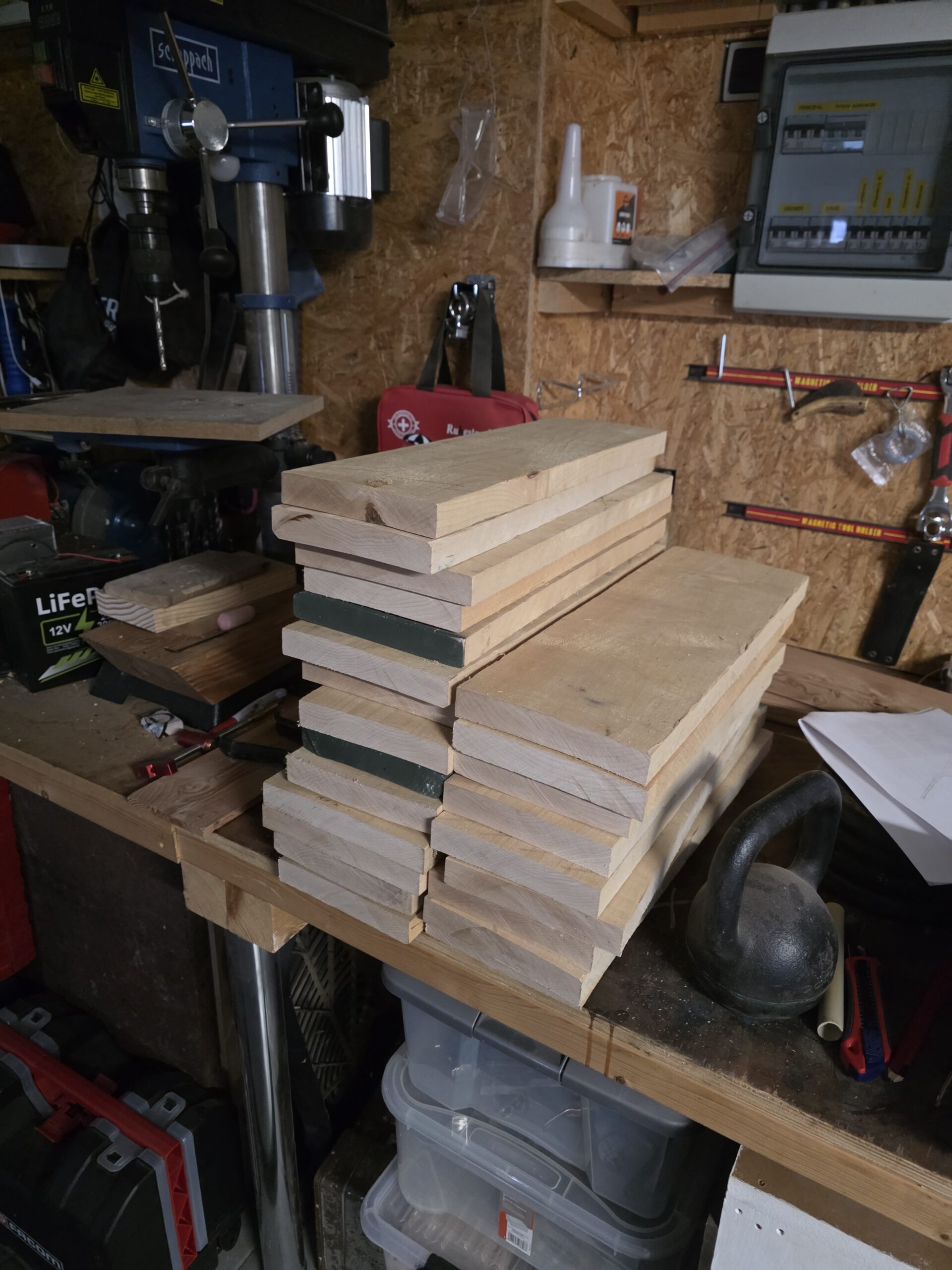 Stock d’érable utilisé pour la planche