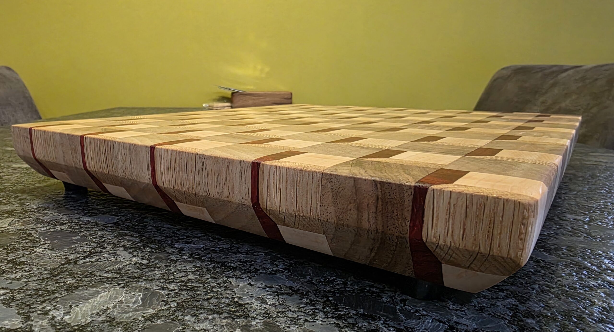 Vue du bord de la planche terminée.